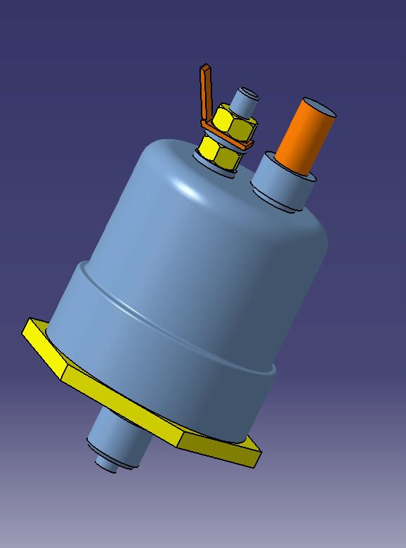 气动基本电路的手动触点